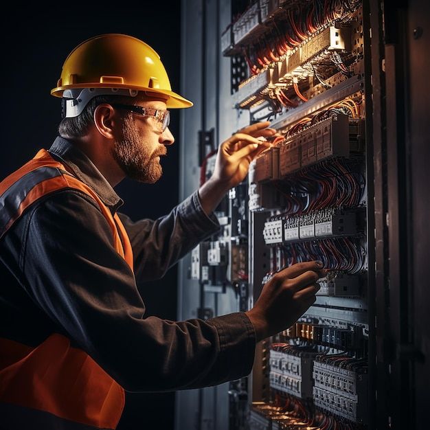 Products electricista de mantenimiento de cajas de fusibles imagen premium generada con ia